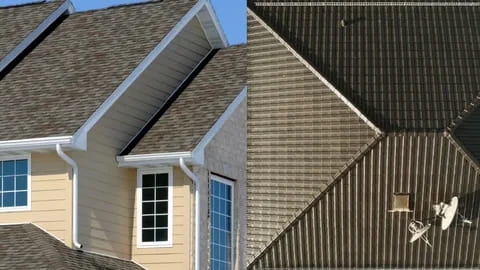 What is the difference between a gable roof and a regular roof?